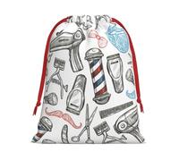 Barber Shop - Bolsas de regalo con cordón para Navidad, fiestas de vacaciones, varios tamaños