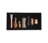 Barber Tool Mat - Flexible Hair Salon Service Counter Protector | Professional Pads for Scissors Clippers Hairdressing Styling Tools Home Use Durable