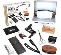 ✮ BARBER TOOLS ✮ Kit/Set/Estuche de arreglo y cuidado de la barba y afeitarse