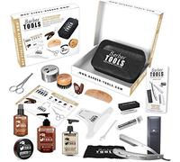 ✮ BARBER TOOLS ✮ Kit/Set/Estuche de arreglo y cuidado de la barba y afeitarse | Cosmético Made in French
