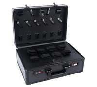 Barber Tragekoffer,tragbare Reise Stylist Werkzeugkasten, tragbare Barber Case mit sicheren Passwortschloss en,Friseur Werkzeugtasche Trimmer Organizer Tasche