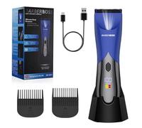 BarberBoss afeitadora corporal masculina, recortadora de vello íntimo recargable para ingles y vello púbico, herramienta cuidado suave, máquina depilar hombre, resistente al agua