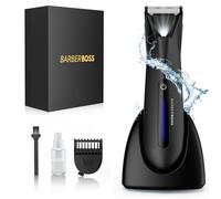 BarberBoss Afeitadora de ingle para hombre: recortadora de pelo corporal y bola para hombre, kit de aseo corporal para hombres, cortadora de vello púbico masculino, afeitadora corporal para hombre,
