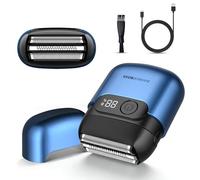 BarberBoss Afeitadora eléctrica para hombre, afeitadora eléctrica inalámbrica para hombre, cuchillas flotantes flexibles, cabeza magnética, afeitadora compacta para hombres, QR-2751