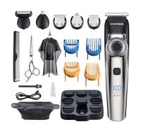 Barberboss Cortadora de barba, cortapelos para hombres, kits de aseo inalámbricos and recortadora para hombres, impermeable, recortadora de nariz, QR-6089