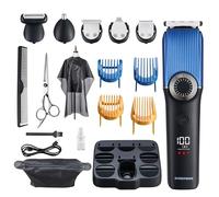 Barberboss Cortadora de barba y pelo inalámbrica: recortadora de nariz, kits de aseo, impermeable, QR-6088