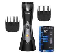 BarberBoss Recortador de cuerpo para hombre, inalámbrico, resistente al agua, con ajuste de longitud y doble velocidad