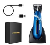 BarberBoss Recortadora corporal para hombre: inalámbrica y recargable para el pecho, las ingles y los testículos, recortadora íntima masculina