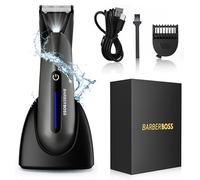 BarberBoss Recortadora de bolas para hombre, recortadora de vello corporal e inguinal, recortadora de vello púbico para hombres, afeitadoras corporales para hombres, recortadora de pube para hombre,