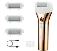 BarberBoss Removedor de callos recargable: lima eléctrica para pies, exfoliante de piel muerta y set de herramientas de pedicura para piel áspera