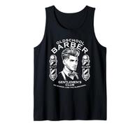 Barbería de la vieja escuela diseño clásico vintage Camiseta sin Mangas