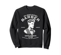 Barbería de la vieja escuela que se mantiene afilada, diseño clásico vintage Sudadera