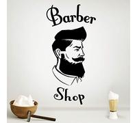 Barbería tienda signo de pared pegatina decoración ventana signos vinilo hogar pegatinas barbería decoración mural calcomanía salón de belleza autoadhesivo letras cartel ventanas estilista