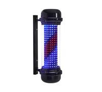 BarberPub Barber Pole poste de barbero, barbería poste de barbero con muebles de salón de luz LED, peluquería poste de barbero giratorio L047BC