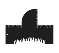 Barbers Enhancement Card, Beard Hairline Guide, 5.98x4.37in Precision Contouring Tool, Trimming Template, Portable Shaving Kits for Men, Women, Styling, Mustache Outlines