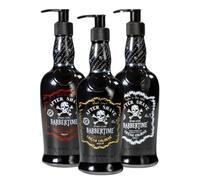 BARBERTIME Juego de colonia para después del afeitado (3 x 150 ml) | Black Pearl, Dark Danger & Light in the Cave | Perfecto para conocer y como tamaño de viaje | calma, refresca y cuida después del