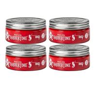 Barbertime No.2 - (150 ml) pomada capilar a base de agua para hombres, fuerte sujeción y brillo medio, cera para el cabello para hombres, aroma fresco de mango, lavable sin residuos (4 x 150 ml)
