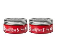 Barbertime No.2 - (150 ml) pomada capilar a base de agua para hombres, fuerte sujeción y brillo medio, cera para el cabello para hombres, aroma fresco de mango, lavable sin residuos (2 x 150 ml)