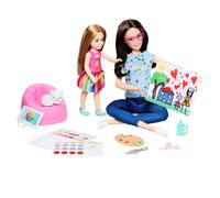 Barbie Art Therapy Playset with Therapist Doll, Small Doll with Rotating Emoji S