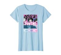 Barbie: Arte cómico de Barbie Camiseta, Mujer, Azul Bebé, S