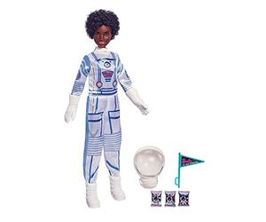 Barbie Astronauta, Muñeca afroamericana con Traje, Casco Espacial y Accesorios de Juguete (Mattel GTW31)