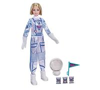 Barbie Astronauta, Muñeca con Accesorios, Traje y Casco Espacial (Mattel GTW30)