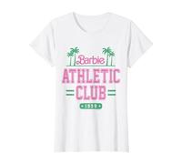 Barbie - Athletic Club 1959 Colegiado Camiseta, Mujer, Blanco, XL