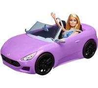 Barbie Auto Cabriolet Automóvil Cabrio Violeta Con Muñeca Mattel HBY29