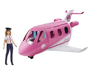 Barbie Avión de Tus sueños, avión de Juguete con muñeca y Accesorios para muñecas (Mattel GBJ33)