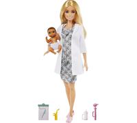 Barbie Baby Doctor Playset with Blonde Barbie Doll (12-in/30.4 (Importación USA)