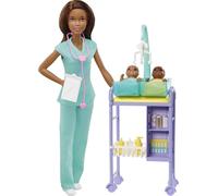 Barbie Baby Doctor Playset with Brunette Doll, 2 Infant Dolls (Importación USA)