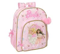 Safta BARBIE BALLET - Mochila Escolar Niño, Mochila Infantil, Adaptable a Carro, Ideal para Niños en Edad Escolar, Cómoda y Versátil, Calidad y Resistencia, 32x12x38 cm