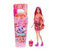 Barbie Pop Reveal Muñeca Rubia con mechas Rosas, con Vaso Té de Burbujas Mochi de Mago, con Cubitos de Hielo Que revelan Ropa, Mascotas y Accesorios Sorpresa, Juguete +3 años (HTJ22)