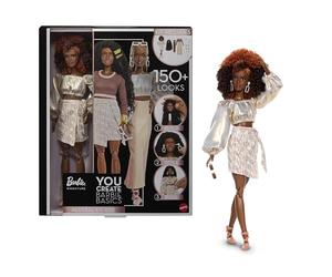 Barbie Basics Kit You Create Neutro 002 con muñeca y Moda | Muñeca de moda personalizable con ropa de ajuste universal, cuerpo articulado y cabezas intercambiables, JJX36