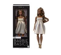 Barbie Basics Model Collector Fashion Doll 09 with Brunette Hair in Golden Dress
