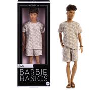 Barbie Basics Model Collector Ken Fashion Doll 10 with Brunette Hair in Shirt &