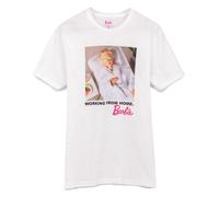 Barbie Blanco Barbie Doll Print Camiseta de manga corta Mujeres