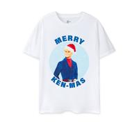 Barbie Blanco Ken Merry Kenmas Camiseta de manga corta Hombres