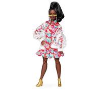 Barbie BMR 1959 Muñeca de Moda, Look Chaqueta Transparente de Vinilo (Mattel GHT94)
