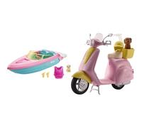 Barbie Boat with Puppy and Themed Accessories, Fits 3 Dolls, F (Importación USA)