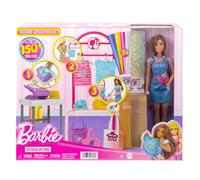 Barbie Boutique Moda Playset Con Muñeca Y Accesorios HKT78 -Nuevo-Italia