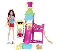 Barbie Set de juego Skipper Gran aventura de niñera Parque acuático