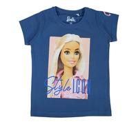 Barbie, Camiseta, Niño, Niña, (4 a 10 años), Polo, Camiseta sin Mangas, Camisa, Estampado, Ropa, Unisex, Niños, Deportes, Transpirable, Modelo Bar 5202460 S2-10A, Bleu