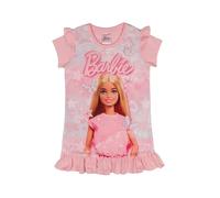 Barbie Camisón con volantes para niñas, pijama de 3 a 4 años, color rosa, rosa, 3-4 años