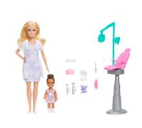 Barbie Careers Dentist Playset with Blonde Doll Wearing White Coat, Toddler Smal
