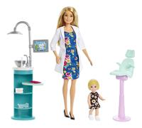 Barbie Careers Playset Dentist Set con mueca de moda morena 1 mueca pequea rubia Muebles y accesorios