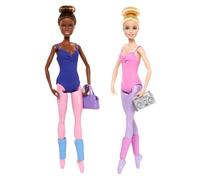 Barbie Careers Set de muñecas Sala de ballet | Muñecas de moda con tutús de baile. Incluye moda extra y accesorios, a partir de 3 años, HXC37