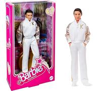 Barbie Chándal The Movie Signature Ken en Blanco y Dorado Exclusive Doll HPK04, Dorado, Blanco