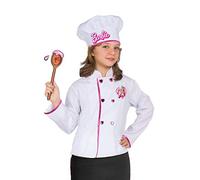Barbie Chef (chaqueta y gorro de cocinero) disfraz original niña, 6-10 años