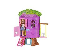 Barbie Chelsea, casa de muñecas Casita del Árbol, juguete +3 años (Mattel FPF83)